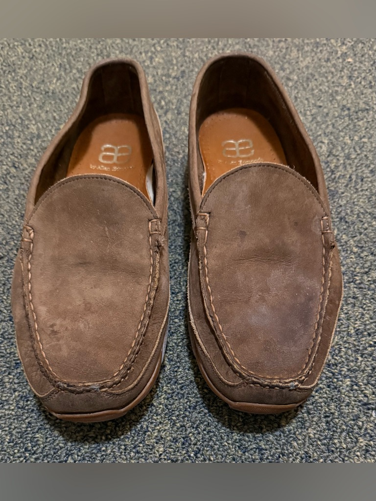 Allen Edmonds Boulder Mens 10 Brown Leather Loafers Shoes Condition In Pics